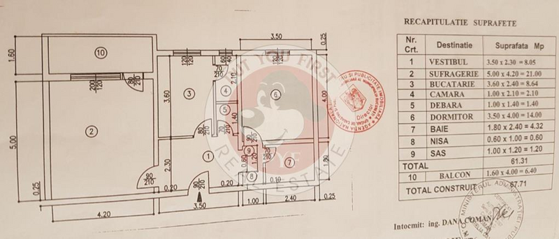 Vitan | 2 camere | Decomandat | 68mp | B12047